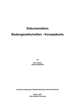 Dokumentation Bodengesellschaften - Konzeptkarte