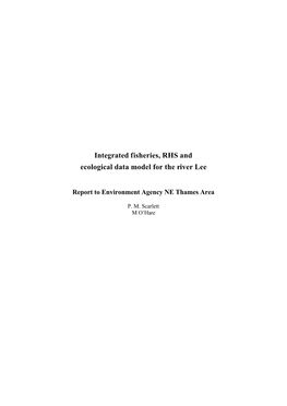 Contents Page Distribution Sheet