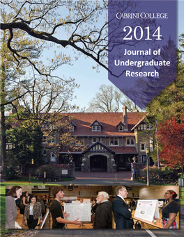 Journal of Undergraduate Research 2014 Journal of Undergraduate Research 5 Letter from the Interim Provost and Vice President of Academic Affairs