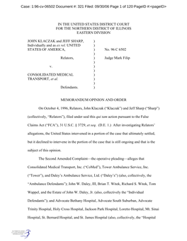 1:96-Cv-06502 Document #: 321 Filed: 09/30/06 Page 1 of 120 Pageid