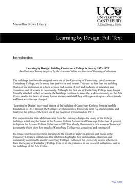 Learning by Design: Full Text