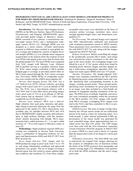 High-Resolution Local-Area Digital Elevation Models and Derived Products for Mercury from Messenger Images