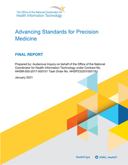 Advancing Standards for Precision Medicine