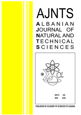 A L B a N I a N Journal of Natural and Technical