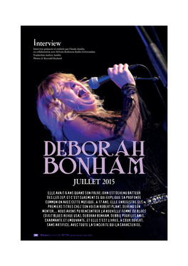 Interview JUILLET 2015