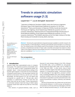 Trends in Atomistic Simulation Software Usage [1.3]