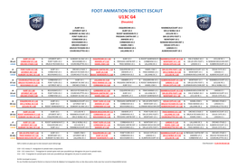 FOOT ANIMATION DISTRICT ESCAUT U13C G4 (Douaisis)