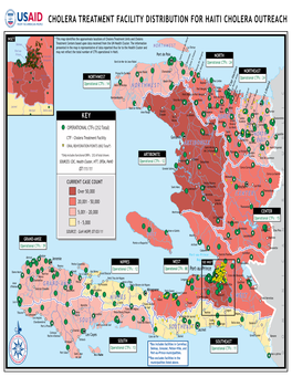 Cholera Treatment Facility Distribution for Haiti