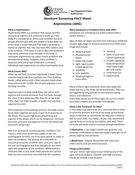 Newborn Screening FACT Sheet