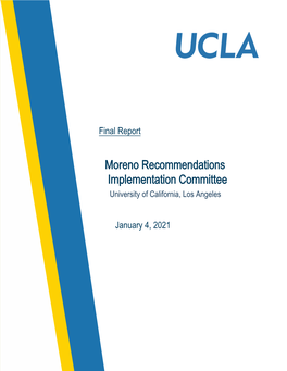 Moreno Recommendations Implementation Committee Final