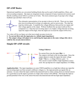 OP-AMP Basics