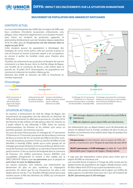 Diffa: Impact Des Enlèvements Sur La Situation Humanitaire