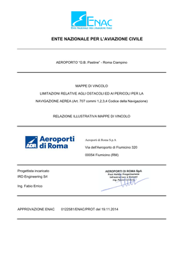 Ente Nazionale Per L'aviazione Civile Relativamente Agli Aspetti Di Sicurezza Aeronautici