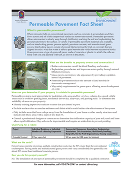 Permeable Pavement