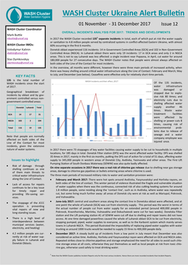 WASH Cluster Ukraine Alert Bulletin