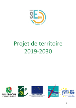 Projet De Territoire 2019-2030