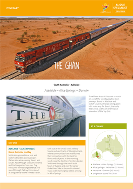 3 Days the Ghan