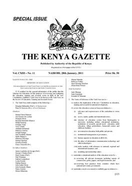 The Kenya Gazette