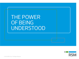 © 2019 RSM US LLP. All Rights Reserved. UNDERSTANDING the CYBER THREAT LANDSCAPE