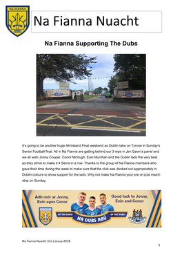 Na Fianna Nuacht 310818