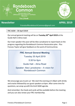 FRC Newsletter