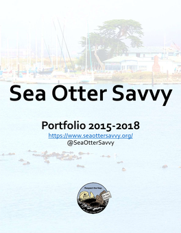 Sea Otter Savvy Portfolio 2018