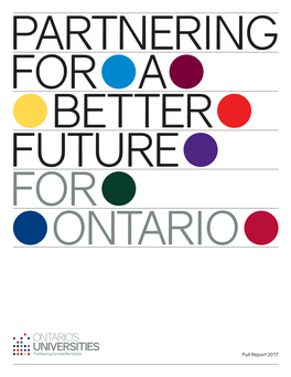 Partnering for a Better Future for Ontario