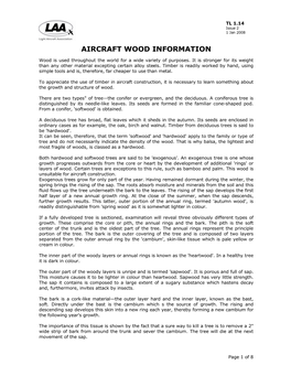 Aircraft Wood Information