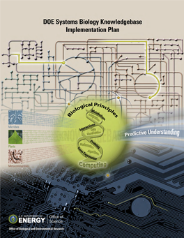 DOE Systems Biology Knowledgebase Implementation Plan
