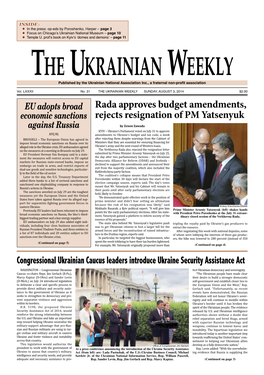 The Ukrainian Weekly 2014, No.31