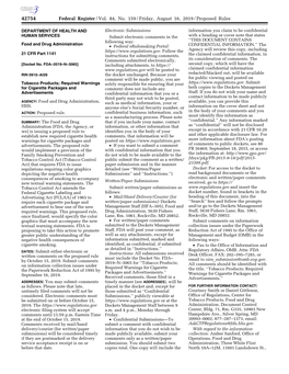 Federal Register/Vol. 84, No. 159/Friday, August 16, 2019