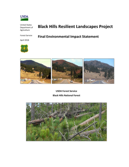 Black Hills Resilient Landscapes Project Final Environmental Impact Statement