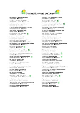 Les Producteurs Du Loiret