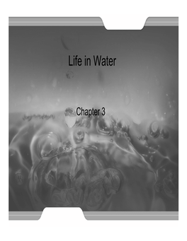 Life in Water