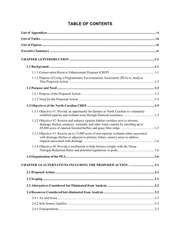 Table of Contents