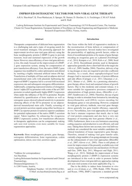 Improved Osteogenic Vector for Non-Viral Gene Therapy A.R.A