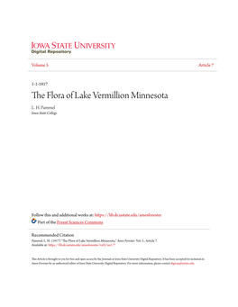 The Flora of Lake Vermillion Minnesota,