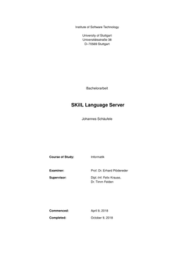 Skill Language Server