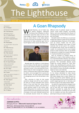 A Goan Rhapsody Rtn