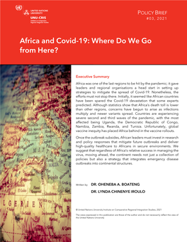 Africa and Covid-19
