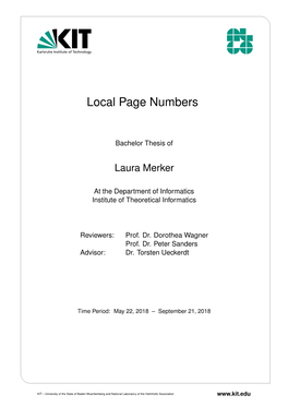 Local Page Numbers