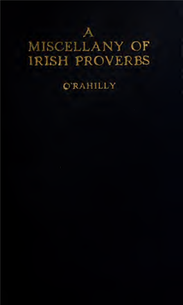 A Miscellany of Irish Proverbs