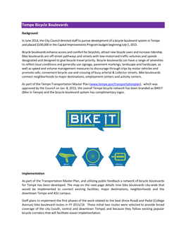 Tempe Bicycle Boulevards