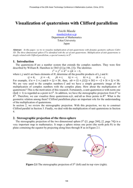 Visualization of Quaternions with Clifford Parallelism