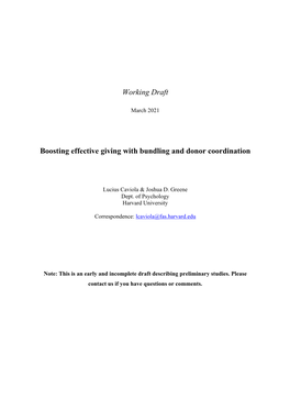 Boosting Effective Giving Working Draft Preprint Mar2021