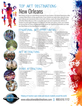 New Orleans New Orleans Art Trips Can Create Lifelong Memories for Your Students