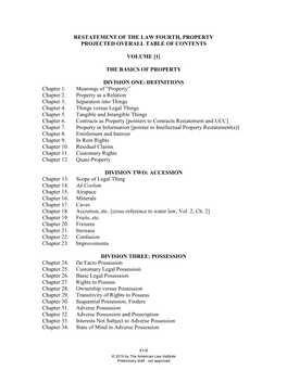 [1] the Basics of Property Division