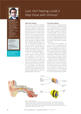 Lyric 24/7 Hearing: Could It Help Those with Tinnitus?
