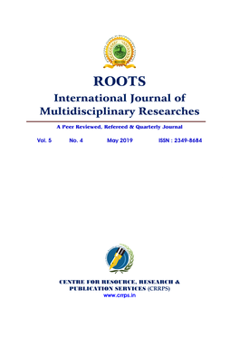 International Journal of Multidisciplinary Researches