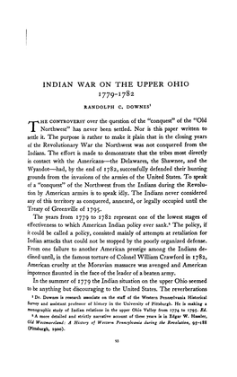 Indianwar on the Upper Ohio